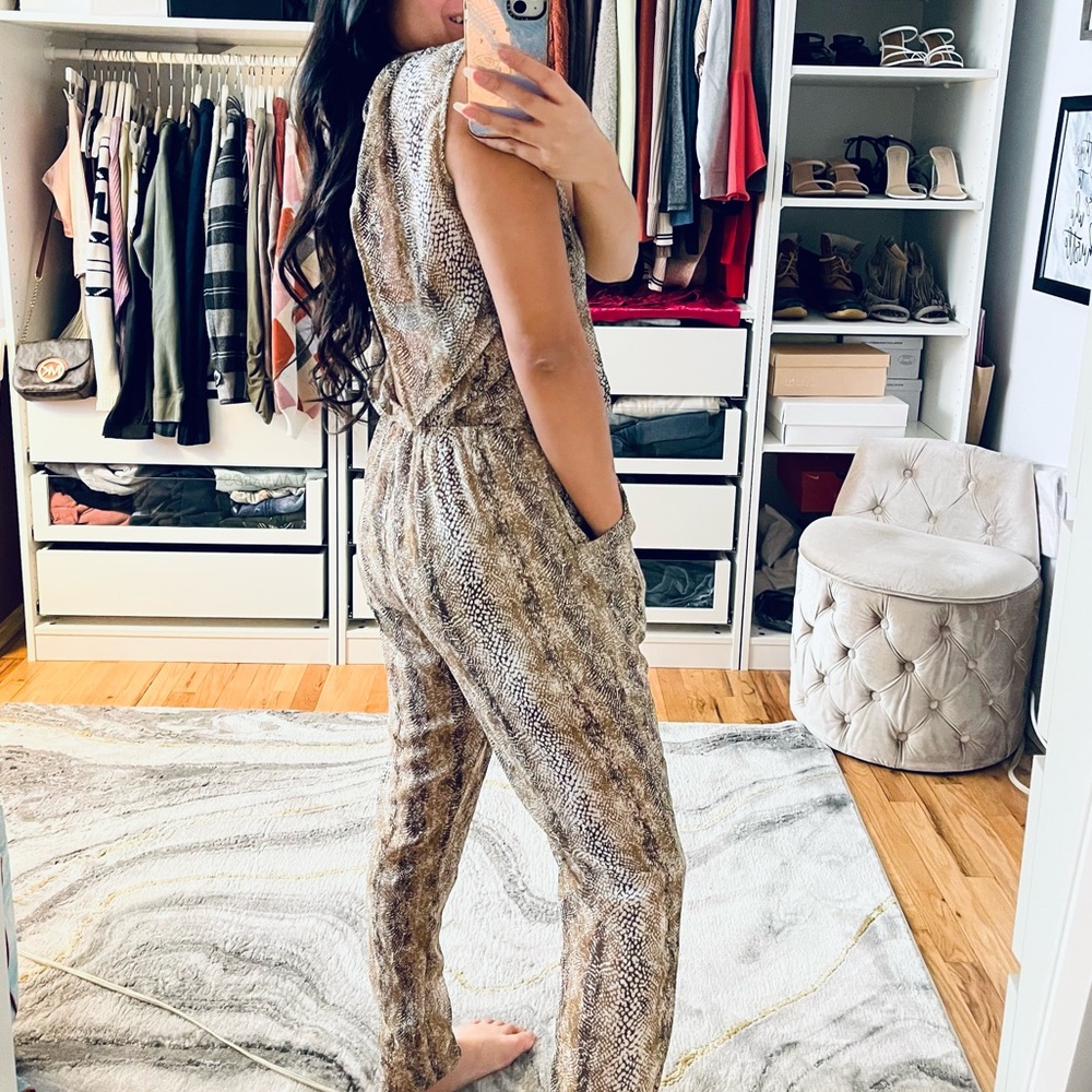 Ecote Patterned Pocket Jumpsuit - image 3